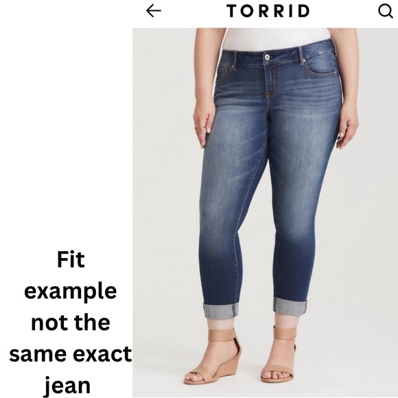 Torrid 30t straight leg faded denim - Picture 4 of 4